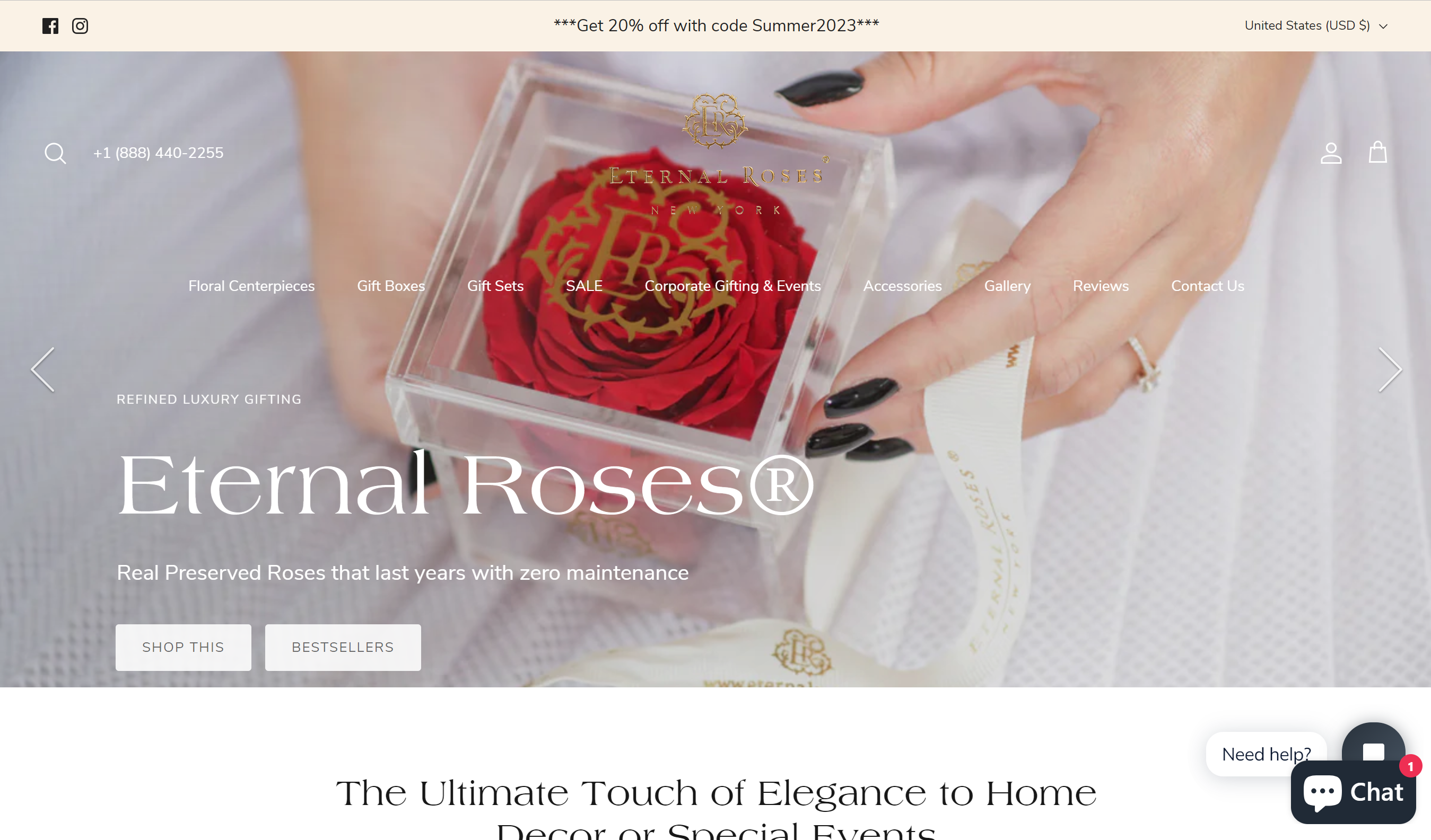Eternal Roses Homepage
